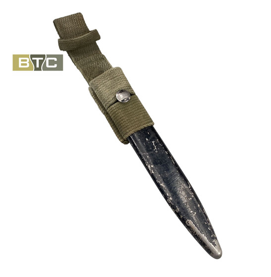Bayonet Scabbard  & Green Frog,  British/Australian No5 Jungle Carbine/SLR - Original