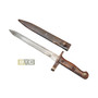 Turkish M1890 WW1 Bayonet with Scabbard - Unusual Garand Conversion