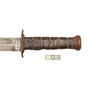 Combat Knife, U.S.N Mk2 WW2 & Leather Scabbard -  PAL