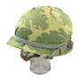 Helmet & Liner, US Army M1C Vietnam War Parachutist  - Original