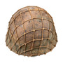 Steel Helmet, Japanese Army WW2 Type 90 & Net - Original Siamese M30/32