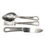 Mess Kit & Cutlery, US WW2 M1942 - E.A. Co - 1945 - Original USGI