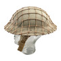 Steel Helmet & Camo Net , Australian WW2 Army - Original 1942 Size 7 1/2