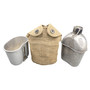 Canteen, Khaki Cover & Cup Set, US Army WW2 - Original
