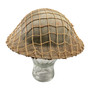 Steel Helmet & Khaki Camo Net , Australian WW2 Army - Original