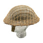 Steel Helmet & Khaki Camo Net , Australian WW2 Army - Original