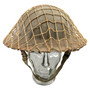 Steel Helmet & Khaki Camo Net , Australian WW2 Army - Original