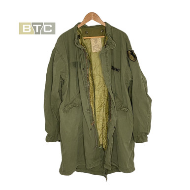 70's【US ARMY】M-65 Fish Tail Parka Liner M51 Frieze Fishtail Parka Liner USA GI Surplus M51 M65