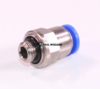 Steckverschraubung Geesink GPM II R1/8" d: 8 gerade (02012078)