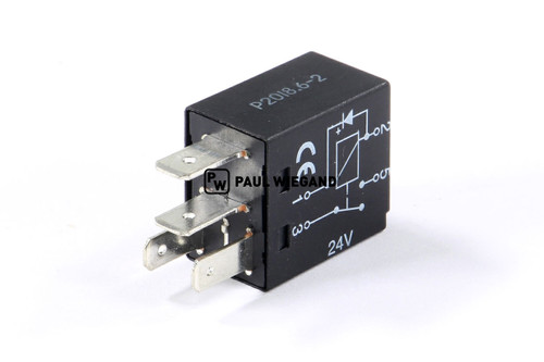 Mini-Relais RAVO 5er-Serie mit Diode Sicherungskasten 4-polig 24VDC 25A Schließer(no) (60054567)