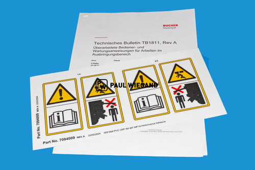 Aufkleber Bucher Municipal V50/65/80/120 Satz (68124001)