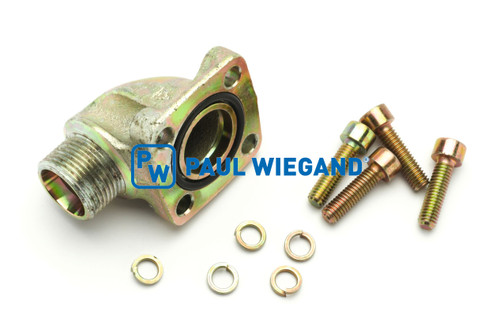 Flanschverschraubung Faun Viatec AK 461 Wasserpumpe rechts (61082087)