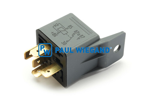 Relais mit Halter und Diode Heizungsgebläse Kabinenheizung 5-polig 12VDC 30A Wechsler  (63024027) Relais mit Halter und Diode Heizungsgebläse Kabinenheizung 5-polig 12VDC 30A Wechsler  (63024027)