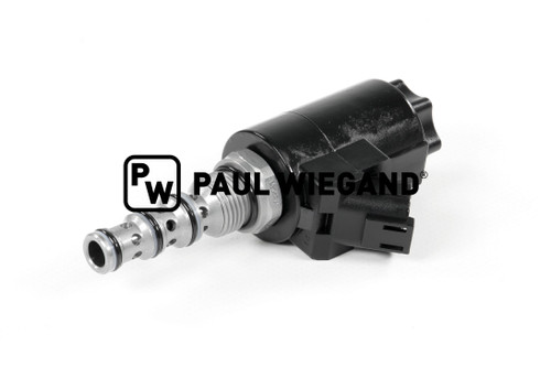 Wegeventil Bucher Municipal Citycat 5006 inklusive Magnetspule Steuerblock Vierrad Lenkung 24VDC 4/2 Wege (68044644)