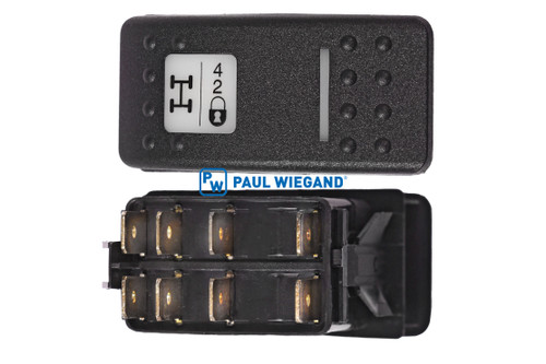 Kippschalter Dulevo 2000 Bedienpult Fahrerhaus "2WD-4WD" tastend (58034056)
