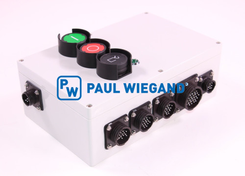 Bedieneinheit Faun Rotopress hinten links "HECKTEIL SCHLIESSEN"  (01027481)