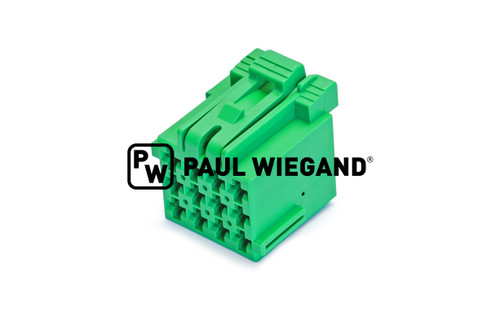 Buchsengehäuse AMP Junior-Power-Timer 12-polig grün (93001868)