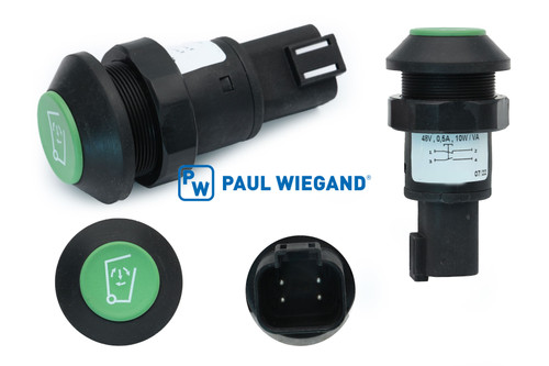 Drucktaster Faun Skylift Schüttung "START EINZELZYKLUS" (01170053) Drucktaster Faun Skylift Schüttung "START EINZELZYKLUS" (01170053)