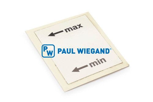 Aufkleber Faun Viatec Beschilderung "<- min | <- max"  (61800340)