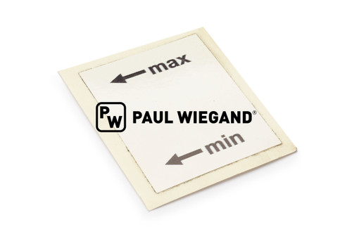 Aufkleber Faun Viatec Beschilderung "<- min | <- max"  (61800340)