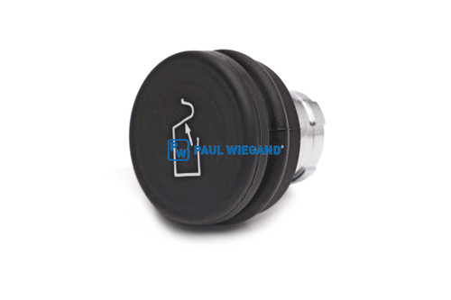 Drucktaster Geesink GPM II ZB2-Serie vorne "HECKTEIL ÖFFNEN" schwarz (02011054)