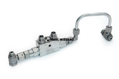 Rohrbruchsicherung Johnston C401 inklusive Rohrleitung Hydraulikzylinder (67034128)