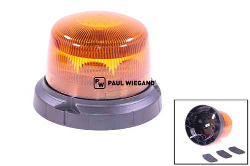 Zwaailicht Hella "RotaLED Compact F" 12/24 VDC geel (86000017)
