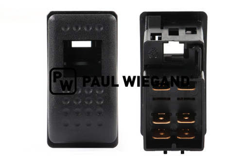 Kippschalter RAVO 3er-Serie Saugmund I-0-II "Heben/Senken" 24VDC tastend  (60034065)