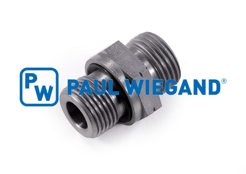 Einschraubverschraubung Hako Normteile Doppelzahnradpumpe Hydraulikanlage DIN/ISO 2353/8434-1 G3/8"-12L (M18x1,5) verzinkt (65800215)