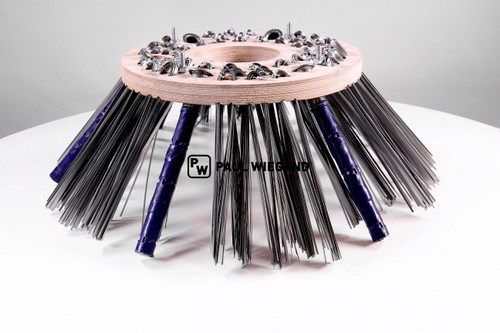 Disc brush Faun Viatec Viajet 6-7 with 6x weed brush flat wire D: 400/650 TK: 300 4-hole (61032252)