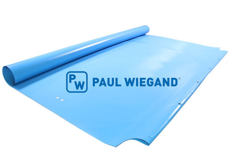 Staubtuch Terberg OmniDEKA Lifter links/rechts blau  (10050087)