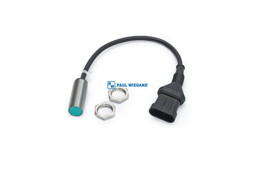 Näherungsschalter HS Fahrzeugbau Elektroteile mit Kabel Gabel Verstelleinrichtung M18x1 l: 50 lg: 350 Antivalent (PNP) (05018036)
