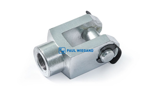Gabelkopf Faun Viatec mit Federklapp-Bolzen M20x1,5 verzinkt d: 16 l: 80 b: 45 (61800245)
