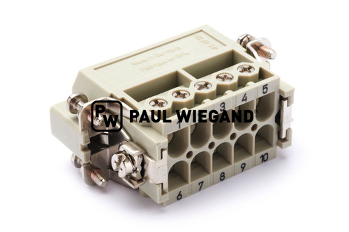 Stifteinsatz "Harting" 10-polig 0,75 - 2,5 mm² (93000281)