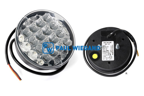 Rückleuchte Bucher Municipal Citycat 2020 LED Bremsleuchte Blinkleuchte links M6 D: 122.5 12VDC EURO 5  (68034714)