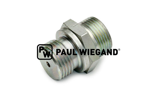Einschraubverschraubung Zöller 300 mit Drossel Gehäuse Schwenkantrieb G1/2"-15L (M22x1,5) verzinkt d: 2.5 (11113133)