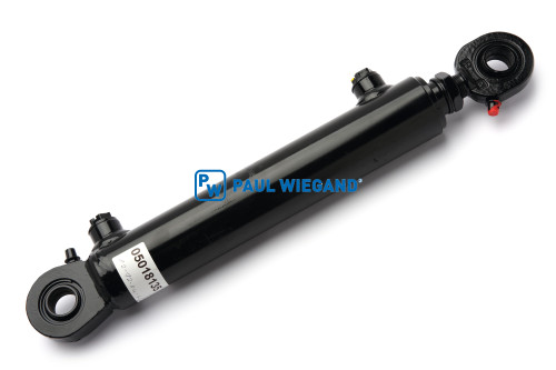 Hydraulikzylinder HS Fahrzeugbau Frontlader Forkenverstellung KS: 28 Hub: 201 EBM: 375 (05018135)