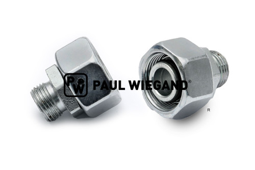 Reduzierverschraubung Bucher Municipal Citycat 2020 Schlauchanschluss Hydraulikschlauch DIN/ISO 2353/8434-1 12L (M18x1,5) - 18L (M26x1,5) verzinkt (68034285)
