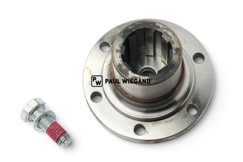 Flansch Geesink GPM III Hydraulikpumpe Vielzahn  (02057025)