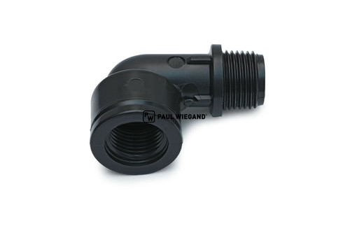 Winkelverschraubung DIN und Normartikel Wasserpumpe G 1/2" Polypropylen (90001070)