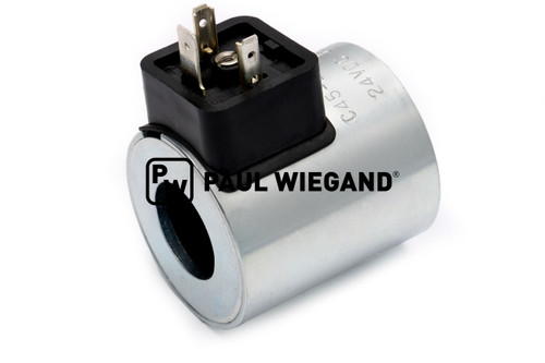 Magnetspule Bucher Municipal Cityfant 60/6000 Magnetventil Heckklappenverriegelung D: 45 d: 22.1 h: 50 24VDC (68900307)