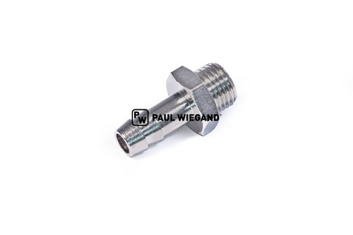 Schlauchstutzen G1/4" D: 9 Messing vernickelt (93001767)