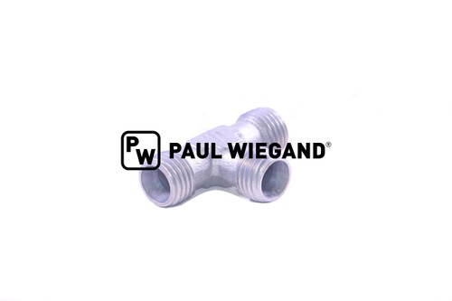 T-Stück Bucher Municipal Hydraulikanlage Schnellkupplung DIN/ISO 2353/8434-1 8L (M14x1,5) verzinkt (68034741)
