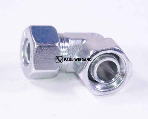 Winkelverschraubung Bucher Municipal mit Überwurfmutter DIN/ISO 2353/8434-1 18L (M26x1,5) verzinkt (68800342)