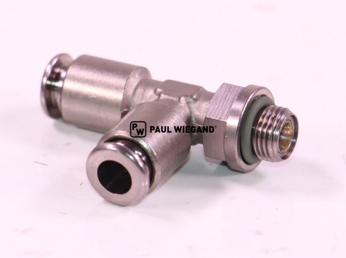 Steckverschraubung Brock T-Stück Pneumatikzylinder G1/8"x 6  (64064002)
