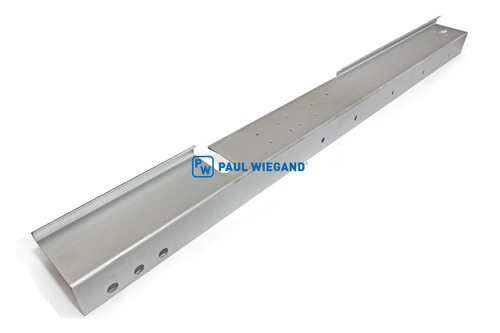 Abdeckblech Zöller Medium X2 mit Warnmarkierung Heckteil rechts oben Aluminium (11470039)