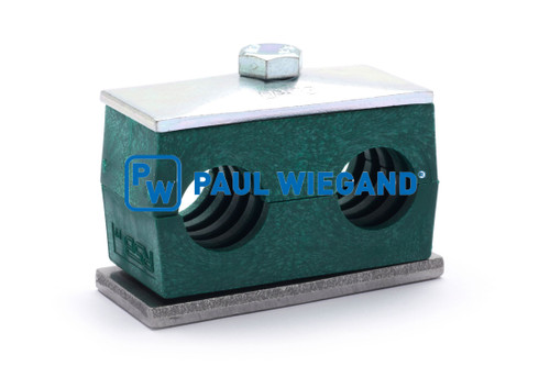 Rohrschelle Faun Viatec komplett DIN 3015-3 d: 20 l: 67 b: 30 h: 37  (61800118)