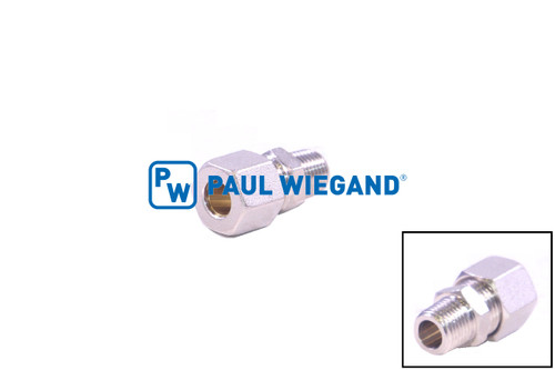 Einschraubverschraubung Johnston Wasserverteiler DIN/ISO 2353/8434-1 G1/4"-10L (M16x1,5) verzinkt (67012580)