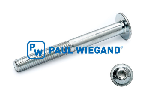 Linsenflanschkopfschraube mit Innensechskant DIN/ISO 7985/7380-2 M6x55 verzinkt 10.9 (90000791)