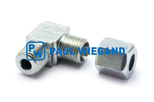 Winkelverschraubung Faun ENVIRONNEMENT Unilift T.R. Zentralschmierung DIN/ISO 2353/8434-1 M10x1-6LL (M10x1) verzinkt (70017137)